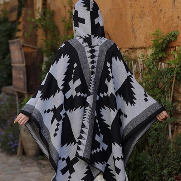 Paula Bean Jeans Jackets & Blazers - Maxi duster hooded Kimono.